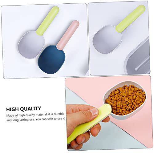 generic 4 Xícaras De Rosa Acessórios De Pássaro Gato Colher Ferramenta Colher Azul Alimentação Supri