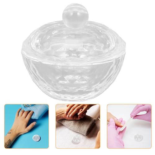 NOLITOY 2Pcs Nail Art Cups con Tapa para Manicura miniatura 3