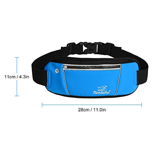Andoer Bolsa de cintura reflexiva para cinto de corrida leve e respirável bolsa suporte para celular