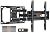 Perlegear Full Motion TV Mount for 26-74 inch TVs, Height Adjustable Pre-Assembled TV Wall Mount with Dual Articulating Arms, Tool-Free Tilt, Swivel, Fits 16” Studs, 99 lbs, Max VESA 400x400mm, PGMF21