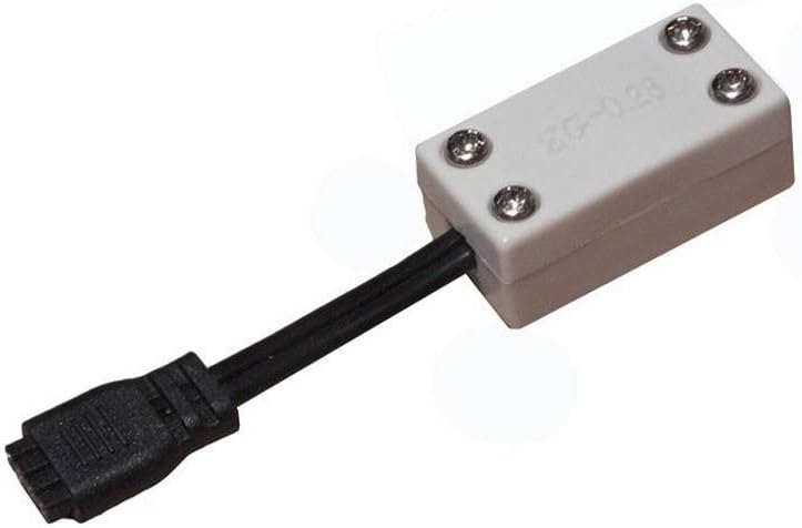 WAC Lighting LED-TC-B-2 Low Voltage Wiring Box with Feed for InvisiLED 24V Tape Light, White 0.63x1.50x0.75