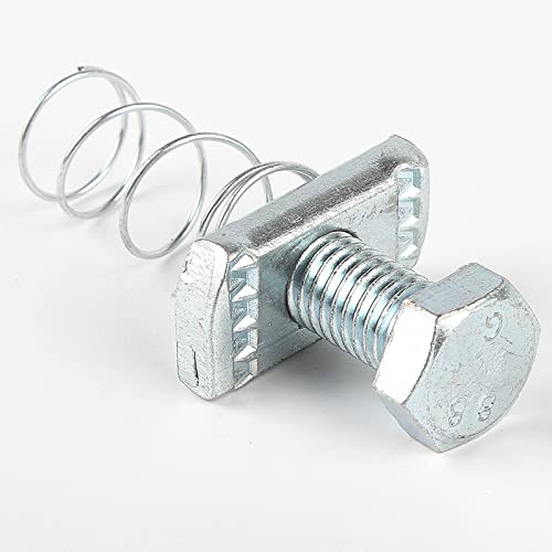 20 Pack P3010 Spring Channel Nut And 1/2" X 15/16" Bolt For All 1-5/8" Strut Channel. Channel Strut Nuts, Spring Channel Steel Screws #TOP9