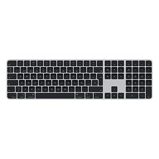 Apple Magic Keyboard con Touch ID y Teclado numérico para Modelos de Mac con Chip de Apple - Español - Teclas Negras 