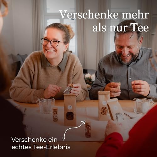 Tee Selber Mischen Set Geschenk mit Kräutern - BIO Kräuter Tee Geschenkset mit 8 leckeren Tee-Sorten zum DIY Teemischung Selber Machen