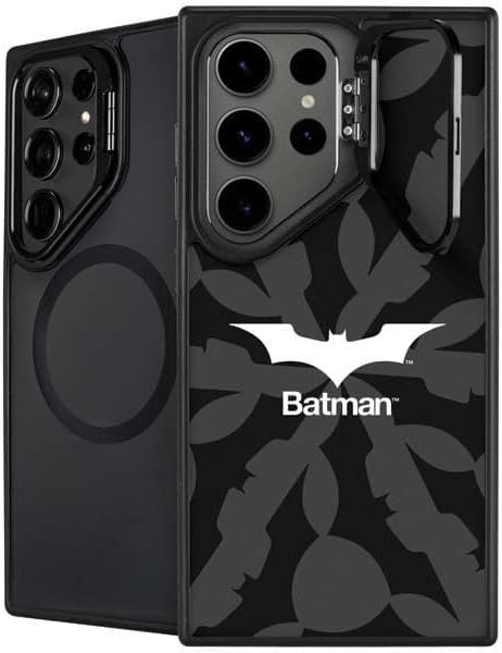 Skinit Kickstand Phone Case Compatible with Galaxy S25 Ultra - Officially Licensed DC Comics Batman Logo Pattern Design