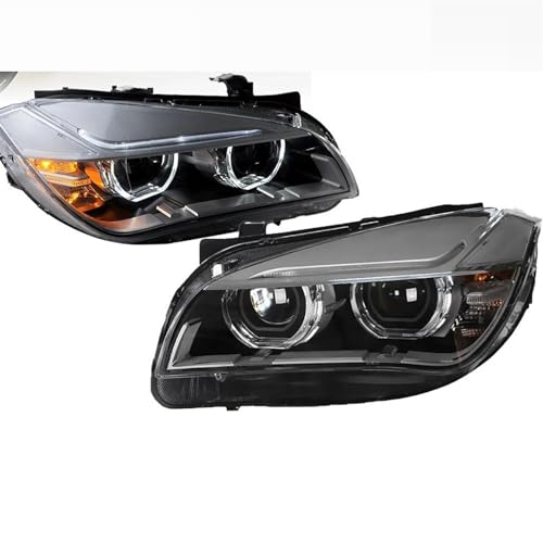 Luces Circulación Diurna Faros LED Bi Xenon Bombilla Luces Antiniebla Para X1 E84 2011-2015 faros delanteros coche(No low bulbs)