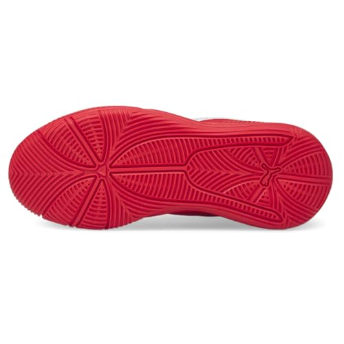 PUMA mens Triple Mid Basketball Shoe, High Risk Red/White, 11.5 US