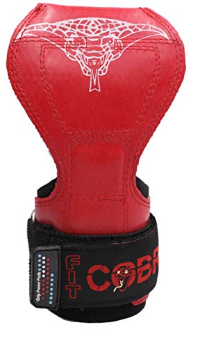 Image of Cobra Grips Weight Lifting Gloves with Adjustable Neoprene Padded Wrist Wraps - Heavy Duty Alternative to Power Lifting Hooks for Deadlifts