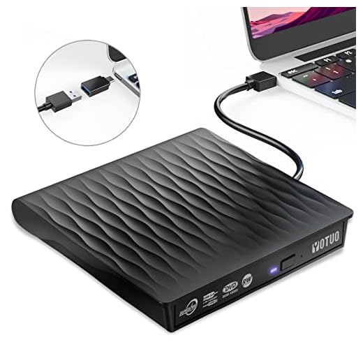 External DVD Drive USB 3.0 Type-C Portable CD Burner Disc Reader DVD ROM Rewriter Optical Drive RW Player Writer with Laptop Desktop PC for Windows 7/11/10 Mac Pro/Air MacBook