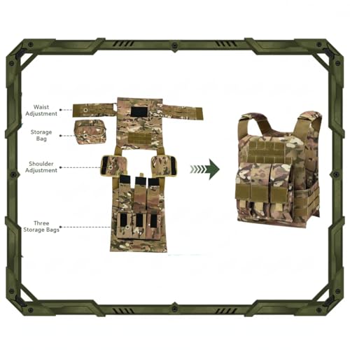 Disfraz militar para niños camuflado talla 9-11 miniatura 6