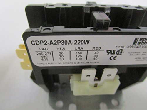 SPRECHER & SCHUH CDP2-A2P30A-220W 220VAC, 2-P, 2P Frame, 30A, 600 V, CONTACTOR miniatura 3