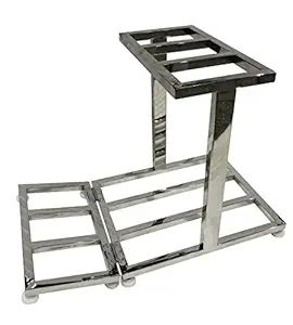 KITHANIA Office Home Topless Three Inverter Battery UPS Stand Fit to Every Type of Batteries, Heavy Duty Stand Holds up to 450 kg Weight, with Adjuster