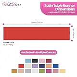 Zoom IMG-1 weddecor raso runner da tavolo Zoom IMG-1 weddecor raso runner da tavolo