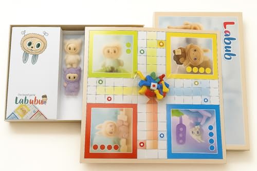 Image of Monster Girl Classical Ludo and Snakes & Ladders Big Size Board Game | Foldable Game Board with Dice | 2-in-1 Board Games for Kids, Adults & Family | Suitable for Travelling, Gifts