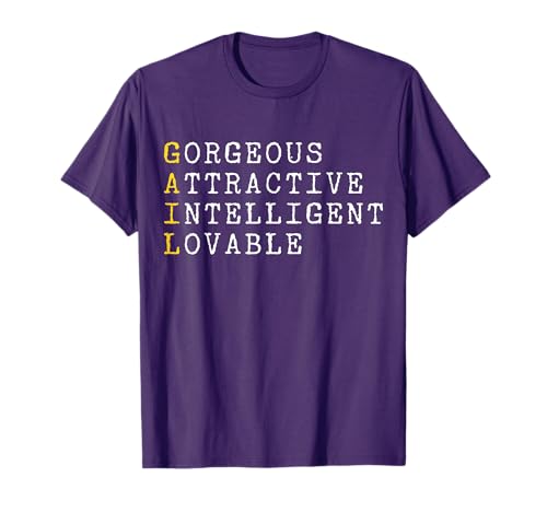 Gail Personalized, Gail Name, Girl Woman Gail T-Shirt