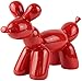 WQQLQX Statue Ballon Hund Skulptur Tier Statue Harz Figuren Puppe Kunst Dekoration Handwerk Kinder Desktop Dekoration Zubehör Geschenke Skulpturen (Color : Red)