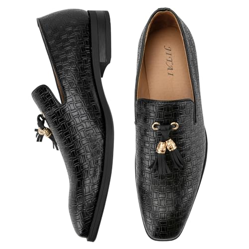 Image of JITAI Men's Lindford Moc Toe Bit Slip-on Penny Loafer Party Shoes