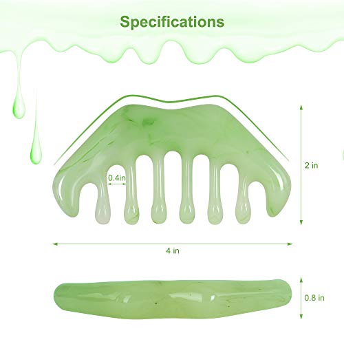 Airogym 2Pcs Massage Comb, Guasha Scraping Scalp Comb, Multi-Functional Handheld Head Massage Tool, Meridians Massager For Head Caring, Relaxation, Physical Therapy, Acupoint Treatment - Not Jade #TOP2