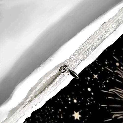 Housse de couette cheval sauvage 3D parure de lit 135x200 cm avec taie d'oreiller pour enfant