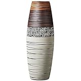 【Einzigartiges Innendesign】 Die Vase ist handgefertigt und daher sehr einzigartig, was bedeutet, dass sich das Erscheinungsbild geringfügig ändern kann. Unsere Vase vereinfacht die klassische Flaschenform mit klaren Linien und weichen Kurven.