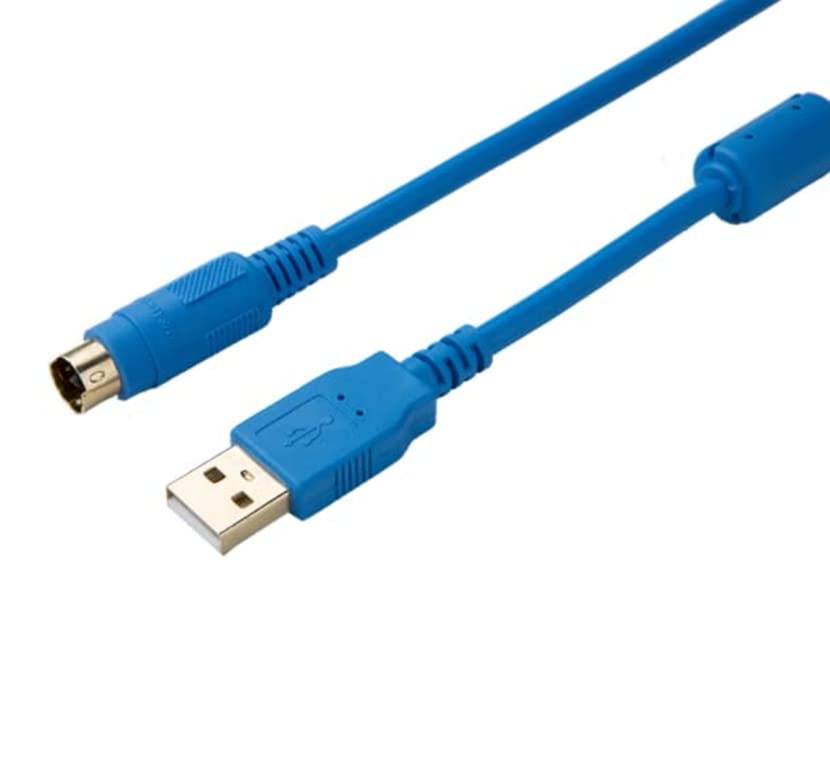 USB-FBS-232PO-9F for FBS B1Z Series PLC Programming Cable Download Cable Gold Plated Version (Blue)