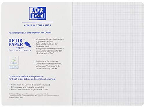 OXFORD 400086469 schoolschrift "Touch" Gelijnd 28 - geruit met dubbele rand 15 Stuk meerblau & rosa - Image 7