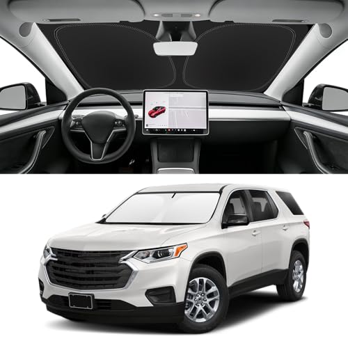 Image of Custom Fit Windshield Sun Shade for Chevy Traverse 2018-2026
