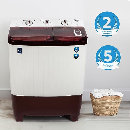 Compare Midea 7.5 KG Semi Automatic Top Loading Washing Machine