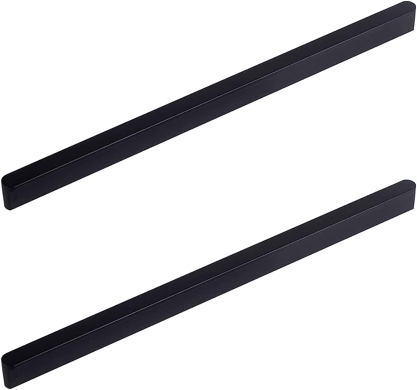 D Handle,Door Cupboard Knobs,Furniture Drawer Pulls,Invisible Kitchen Handles Hidden Cabinet Handle 2 Pcs Aluminum Modern Door Handle Drawer Knobs with Screws Wardrobe Handles for Drawers,Bathroom,Bla