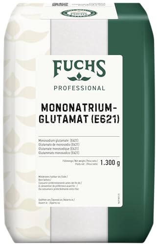 Fuchs Professional - Mononatriumglutamat E 621 | Verstärkt den Eigengeschmack von Speisen | Aus pflanzlichem Eiweiß gewonnen | Profi-Qualität für Großverbraucher | 1 3 kg im recyclebaren Beutel