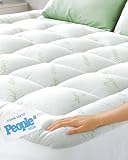 Topper matrimoniale Cloud-Like Comfort - Protezione in viscosa di bambù ultra morbida, traspirante e rinfrescante - 160x190 cm, vestibilità profonda