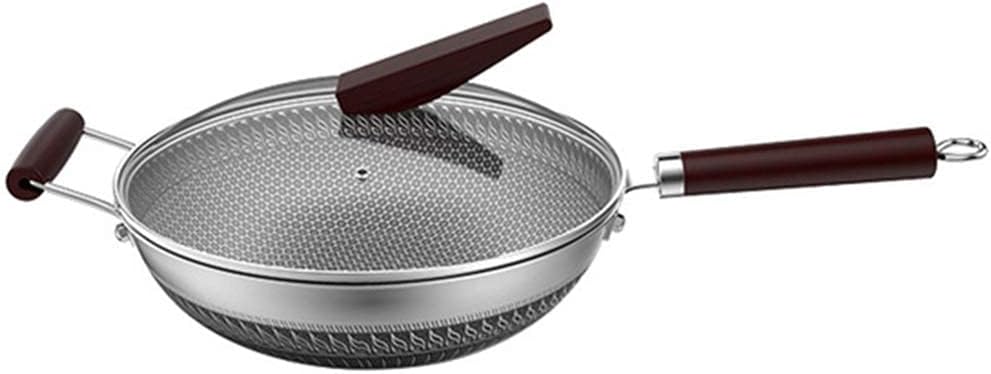 Saute Pans,Professional Oxidizing Non-Stick Frying Pan with Lid-Medium-Sized Frying Pan for Meat,32Cm,Cooking Pancakes,Etc,with Tempered Glass Lid and Heat-Resistant Handle