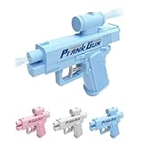 双方向噴射水鉄砲 水鉄炮 子供 逆噴射 ウォーターガン いたずらグッズ イタズラ 水潮吹きおもちゃ 水漏れ防止 バッテリ不要 3色選択可能 誕生日プレゼントのためのノベルティおもちゃ 最大飛距離8m (ブルー)