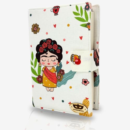 COVERS4BOOKS Funda Libros Lectura | Funda para Libros de Lectura Pequeños de Tapa Blanda y Mucho Grosor | Funda Literaria 100% Algodón | Funda Libro Talla S | Protector Libros de Lectura