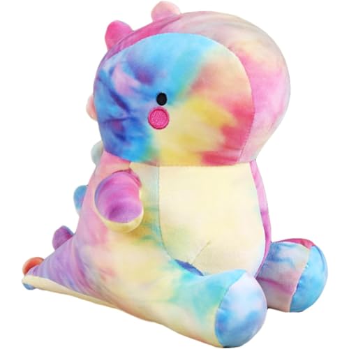 ADQPPUHR Dinosaur Plush Toys, Cute Stuffed Animal Plush Toy, Fat Dinosaur Stuffed Soft Plushies Pillows, Dinosaur Plush Doll Dino Plushies,Classroom Prizes Goodie Bag Stuffers For Kids Birthday color