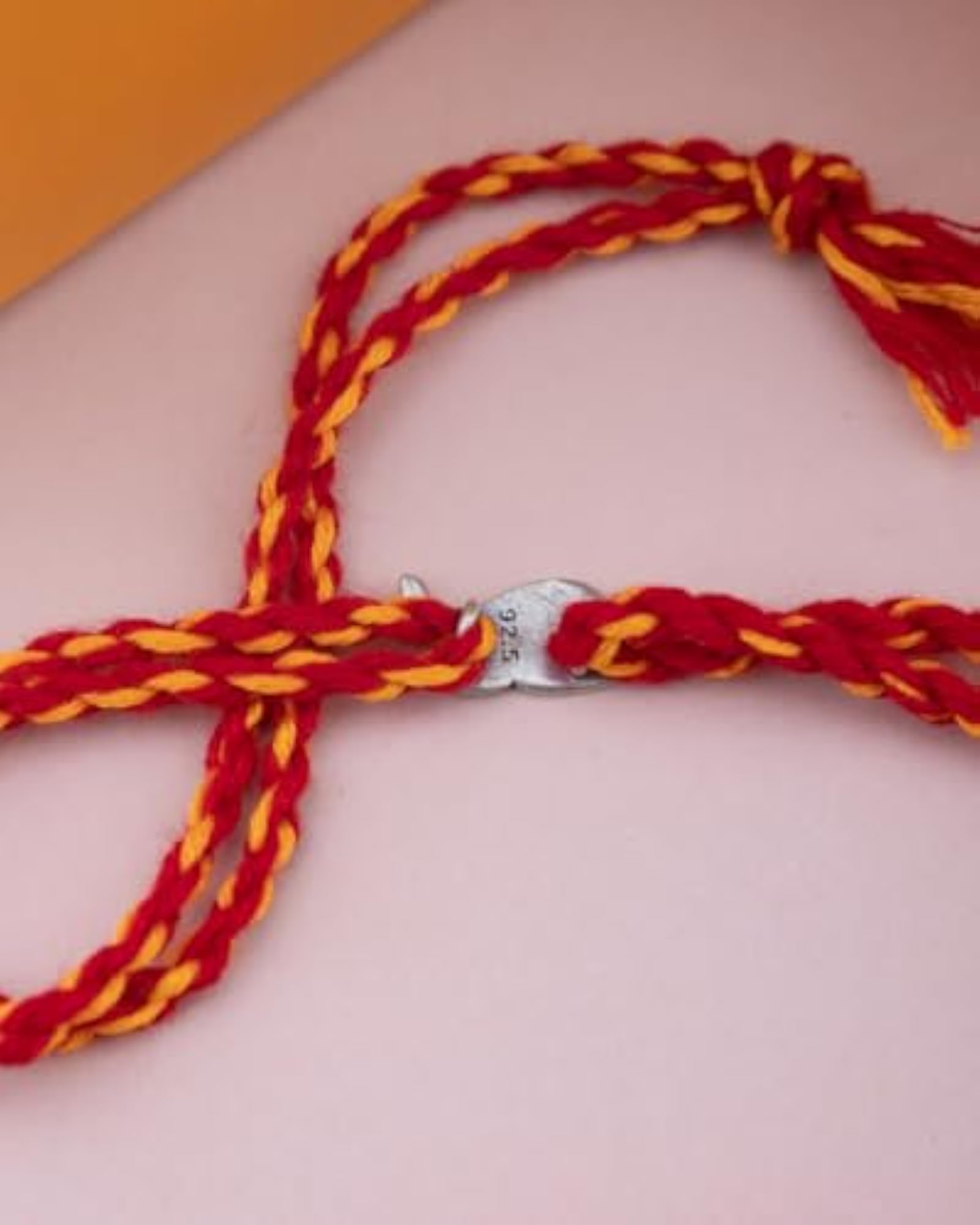 925 Sterling Silver Baby Shark Rakhi with Roli Chawal