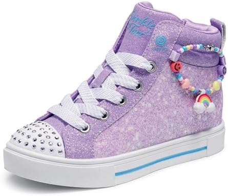 Skechers Girls' Twinkle Sparks Charm Bestie Sneakers