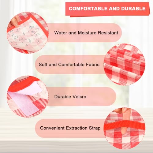 AYBUY Picknickdecke, 200 x 200cm, Faltbare Campingdecke mit wasserdichter Unterseite，sandfeste Stranddecke mit Tragegriff，Waschbar Picknickdecken für 3-4 Personen Outdoor, Camping, Strand, Park（Rot）