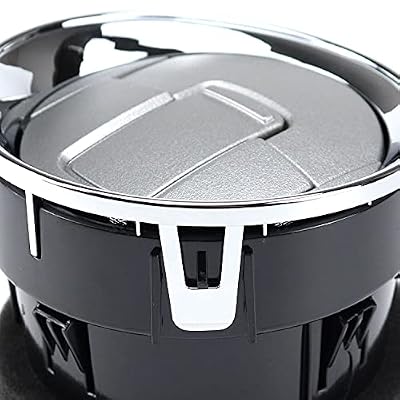 2PCS AC Heater Air Vent Front Interior Dashboard Louvre Chrome Compatible with Ford F150 2009-2014 Replace 9L3Z19893CA 9L3Z-19893-CA
