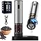 Electric Pepper Grinder or Salt Mill, Automatic Salt and Pepper Grinder, USB-C Rechargeable with 5 Adjustable Coarseness, One Hand Operation (2 Pack)