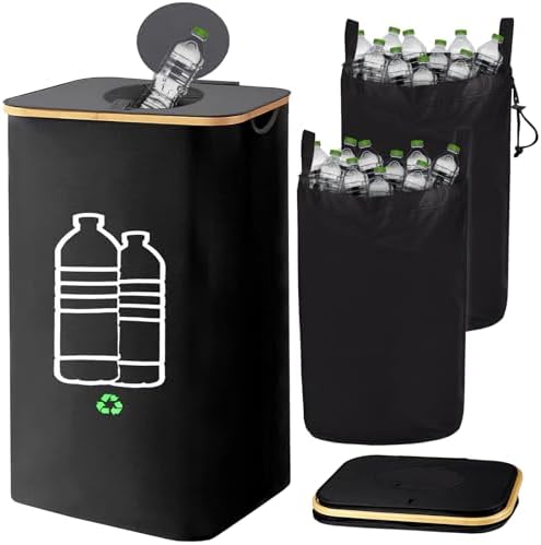 100L Pfandflaschen Sammelbehälter - Mit Loch & Herausnehmbarer Innentasche
