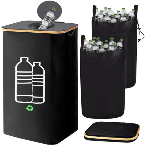 auvstar Collecteur de Bouteilles,Réutilisable,Récipient de Collecte pour Marchandises Vides et Vieux Verre pour Bouteilles de Consignation
