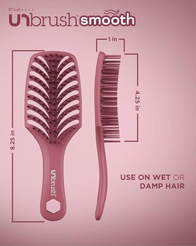 Image of FHI Heat UNbrush Smooth Collection Heat Resistant Detangling Smoothing Brush for Pain-Free Brushing on All Hair Types