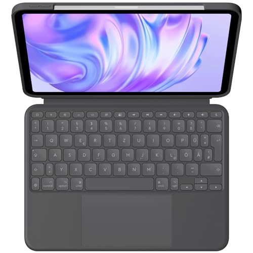 Logitech Combo Touch iPad Pro 11 Pouces (M4)(2024) Keyboard Case - Clavier rétroéclairé détachable avec béquille, Frappe Confortable, Mode Multi-Usage - QWERTY