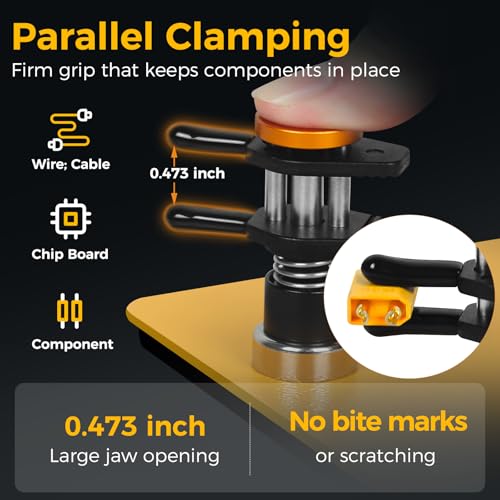 Dual-Clamp Helping Hands Solder Holder
