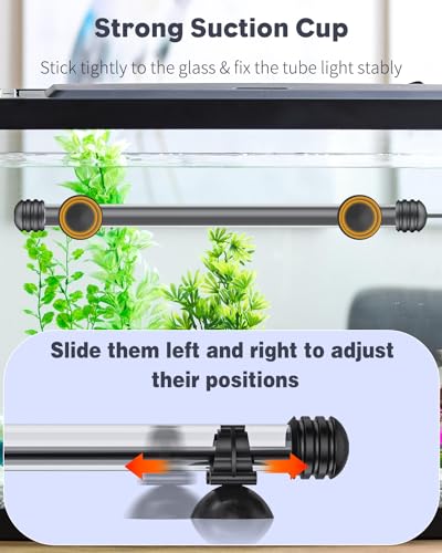 Image of Pawfly 5 W Aquarium LED Light 11 Inch Underwater Fish Tank Light with Full Spectrum IP68 Waterproof White Blue Red Lights with Daytime & Night Mode Timer Auto On /Off and Adjustable Brightness