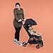 Ergobaby Metro+ Compact Baby Stroller, Lightweight Umbrella Stroller Folds Down for Overhead Airplane Storage (Carries up to 50 lbs), Car Seat Compatible, Black