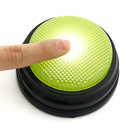 Botão de conversa gravável com função LED Recursos de aprendizagem Campainhas Laranja + Azul + Verde