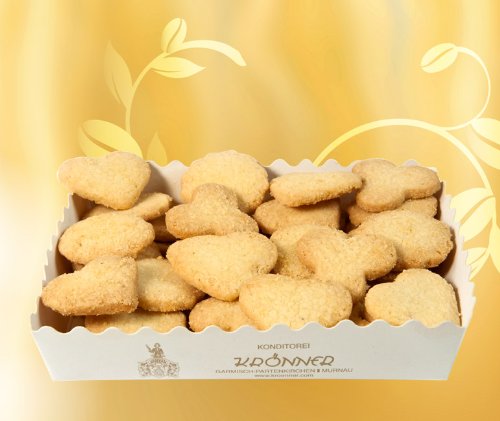 Krönner Butterplätzchen 200 g – Handgefertigte feinste Kekse – Butter Plätzchen mit Bourbon-Vanille und Zitronennote – Buttergebäck aus Mürbeteig – Butter Cookies in premium Qualität