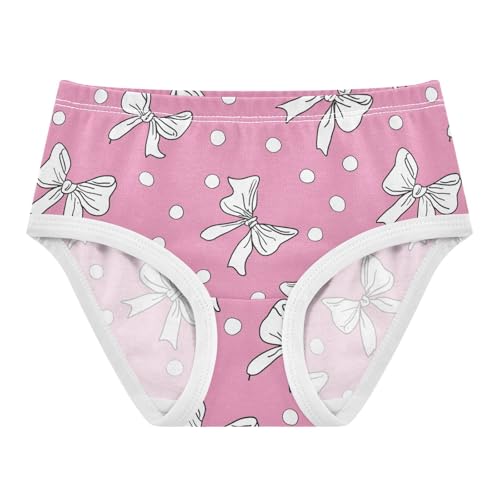 Wusikd Ribbon Bows Polka Dot Girls' Underwear Cotton Girls Briefs Soft Toddler Underwear 2T - Main Image